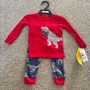 Carter’s 12 month Dinosaur Red & Blue Kids Pajamas